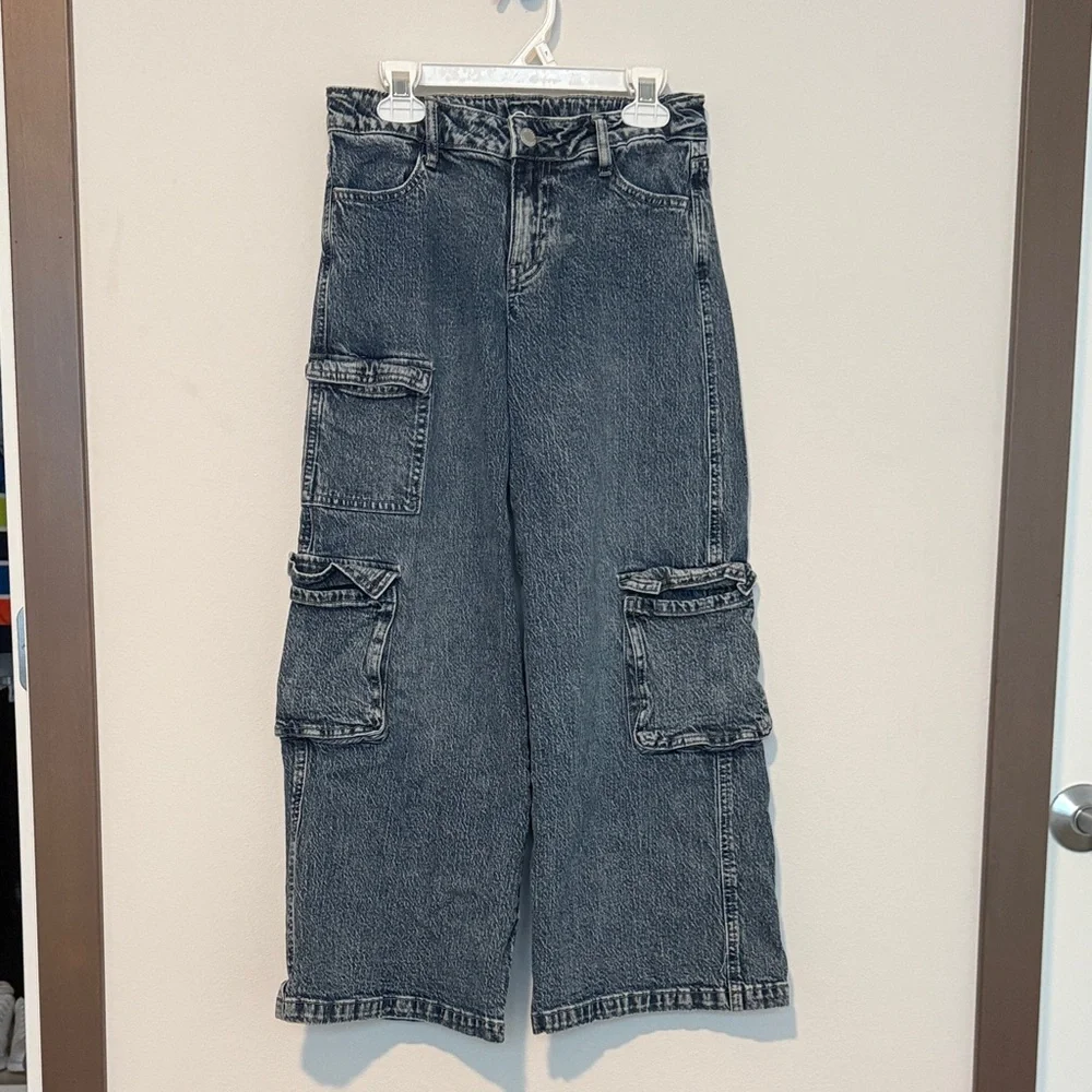 art class Girl’s Dark Blue Cargo Kids Jeans - Picture 1 of 2